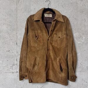 Vintage McGregor suede leather jacket in a classic brown/tan color